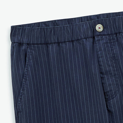 Chino 549 En Coton A Rayures Tennis Bleu Nuit Homme SERGE BLANCO