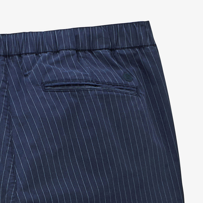 Chino 549 En Coton A Rayures Tennis Bleu Nuit Homme SERGE BLANCO
