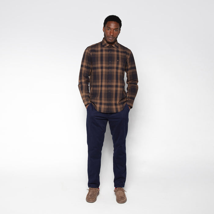 Chino 702 Coupe Confort En Coton Bleu Marine Homme SERGE BLANCO