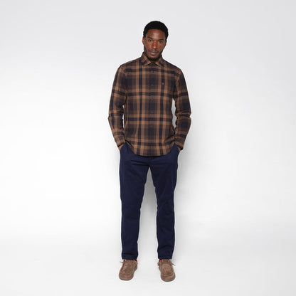 Chino 702 Coupe Confort En Coton Bleu Marine Homme SERGE BLANCO