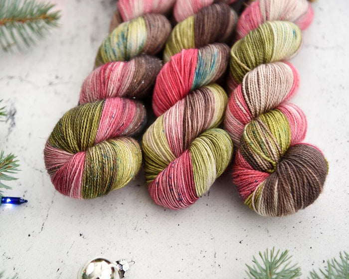Destination Yarn fingering weight yarn Christkindlmarkt