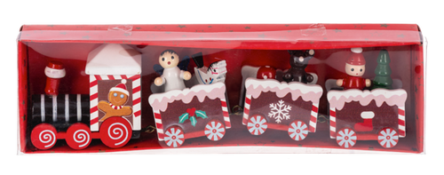 Christmas Gingerbread Train Figurine