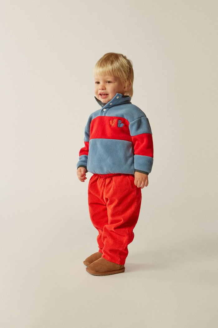 Color Block Polar Baby Sweatshirt in Blue