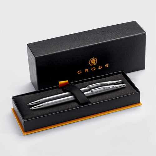 Cross® Classic Century Lustrous Chrome Pen & Pencil Set