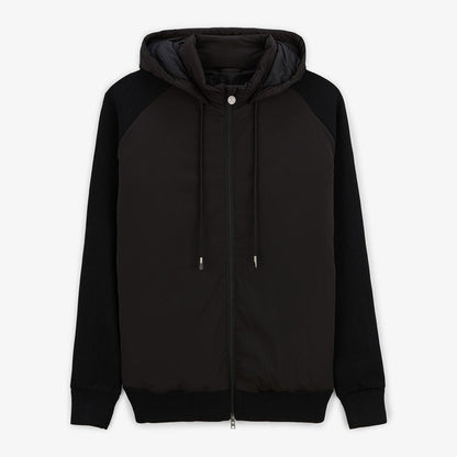 Doudoune en maille noire Gasparus manches longues homme SERGE BLANCO