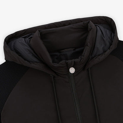 Doudoune en maille noire Gasparus manches longues homme SERGE BLANCO
