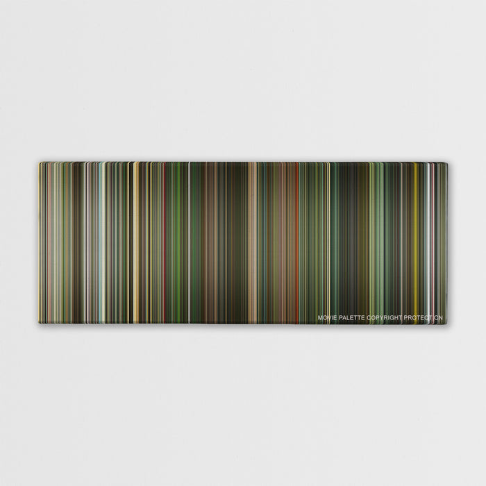 Dredd color palette canvas print: thousands of thin vertical stripes of color