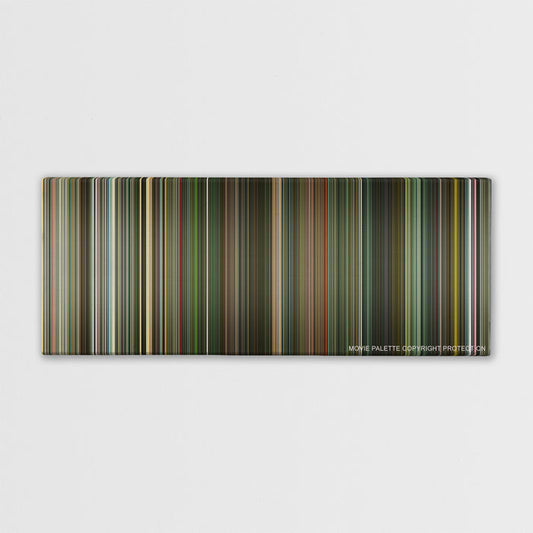Dredd color palette canvas print: thousands of thin vertical stripes of color
