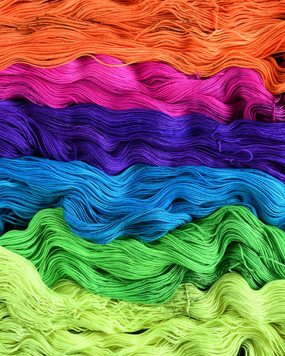 Destination Yarn fingering weight yarn Electric Green