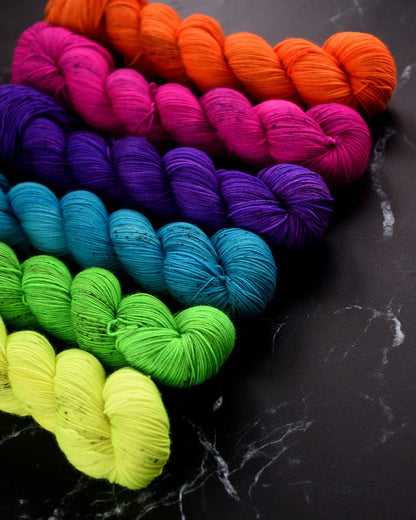 Destination Yarn fingering weight yarn Electric Purple