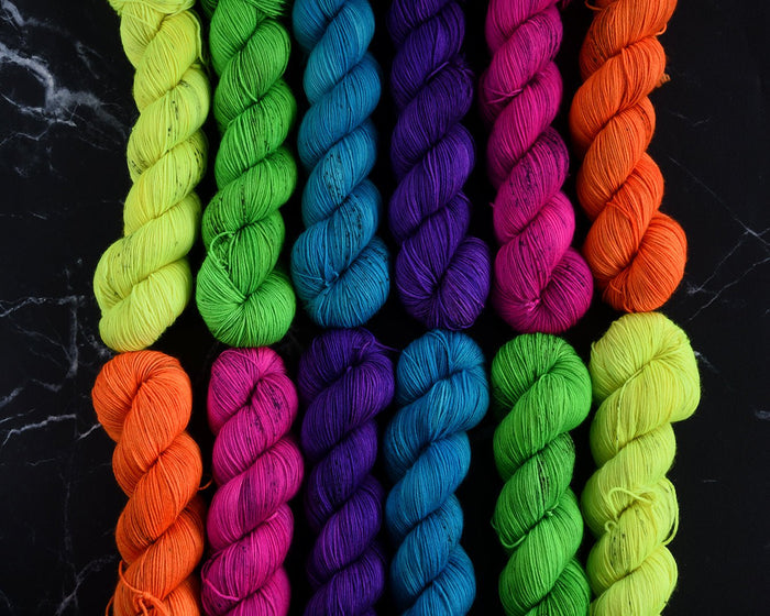 Destination Yarn fingering weight yarn Electric Purple