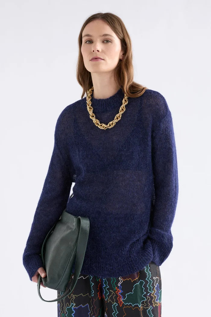 Elk - Fjer Sweater - Bright Navy - K0208W26
