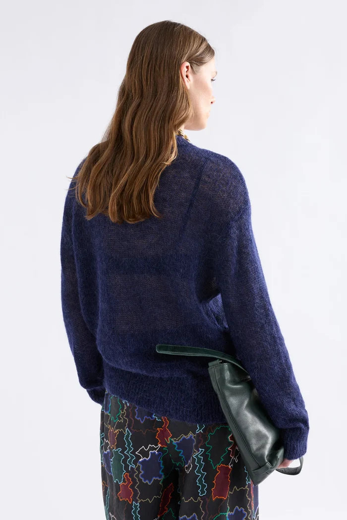 Elk - Fjer Sweater - Bright Navy - K0208W26