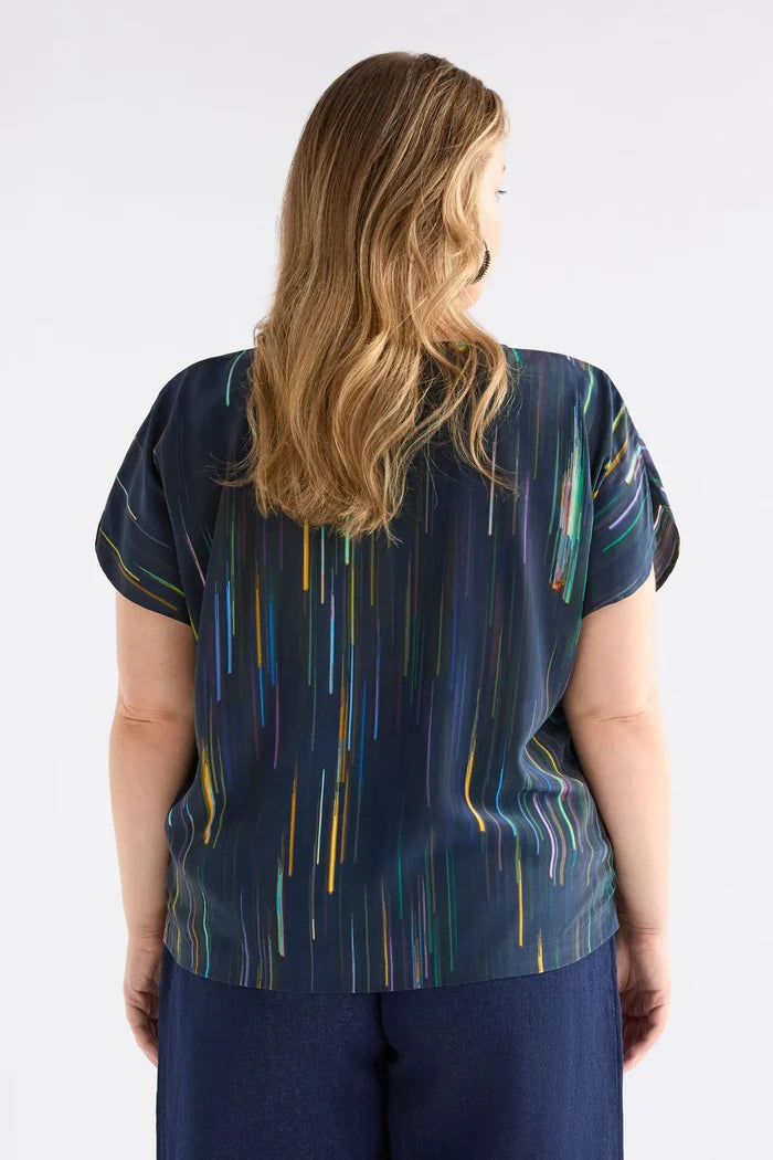 Elk the Label - Kayra V Neck Top - Aliena Print