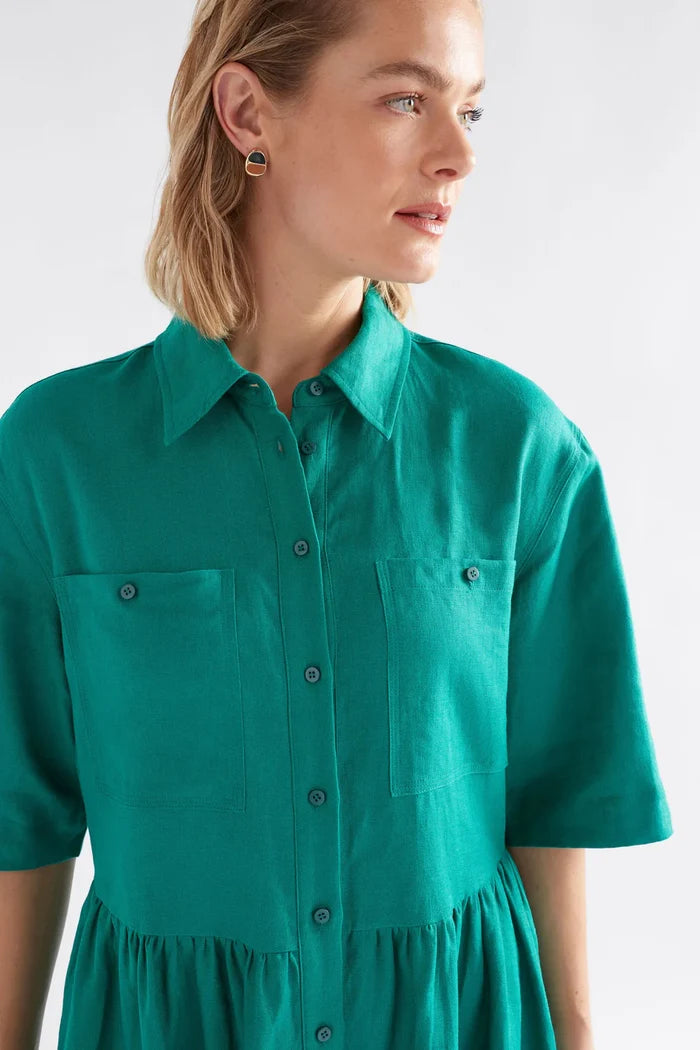 Elk the Label - Llinen Light Dress - Deep Teal