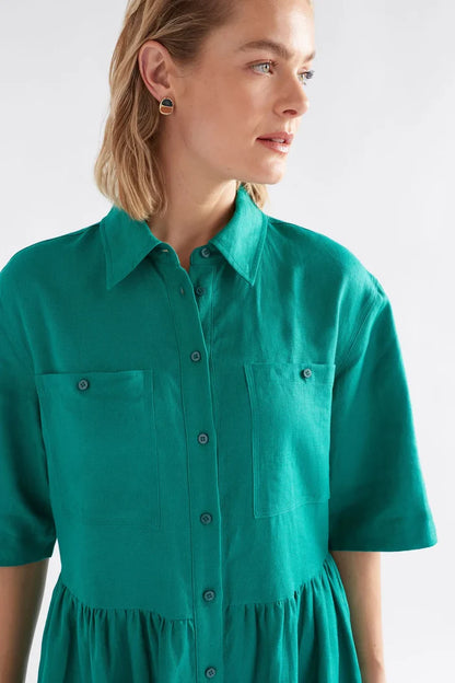 Elk the Label - Llinen Light Dress - Deep Teal