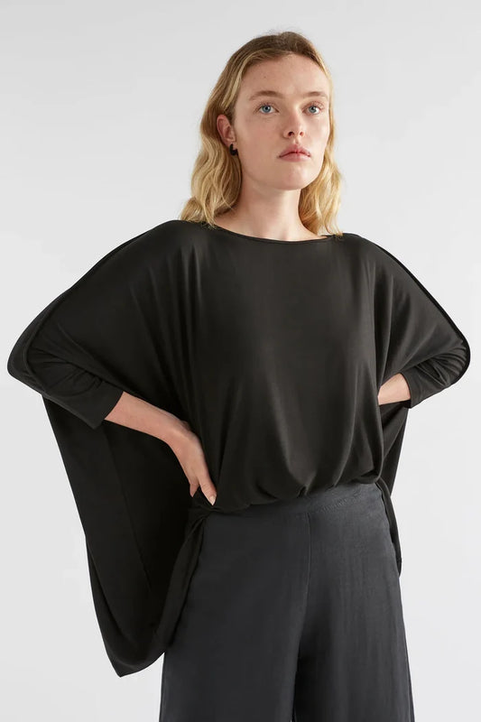 Elk the Label - Wide Stretch Top - Black - ET028