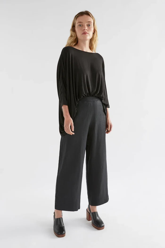 Elk the Label - Wide Stretch Top - Black - ET028