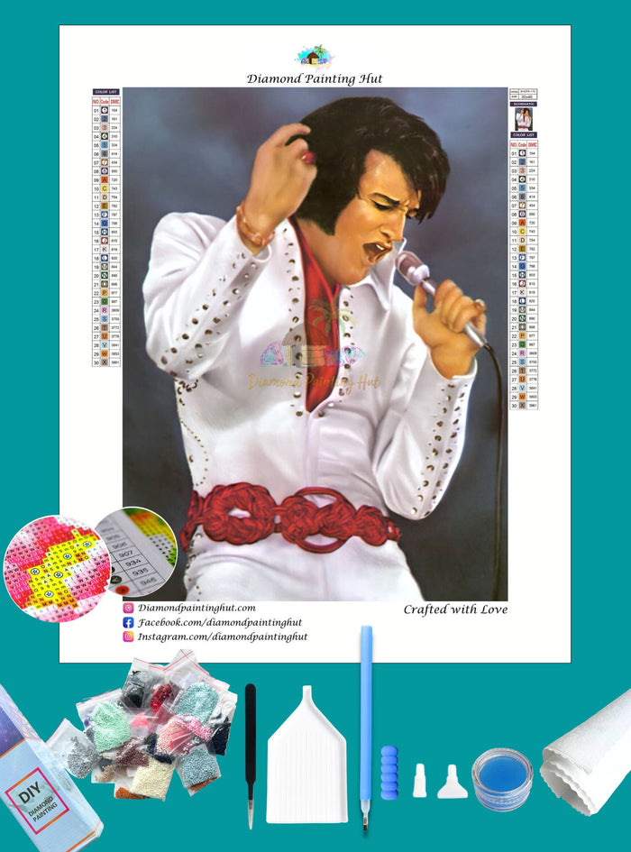 Elvis Singing Diamond Painting