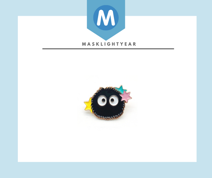 Enamel Pin: Studio Ghibli Spirited Away - Soot Sprite
