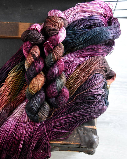 Destination Yarn fingering weight yarn Fall at the Cake