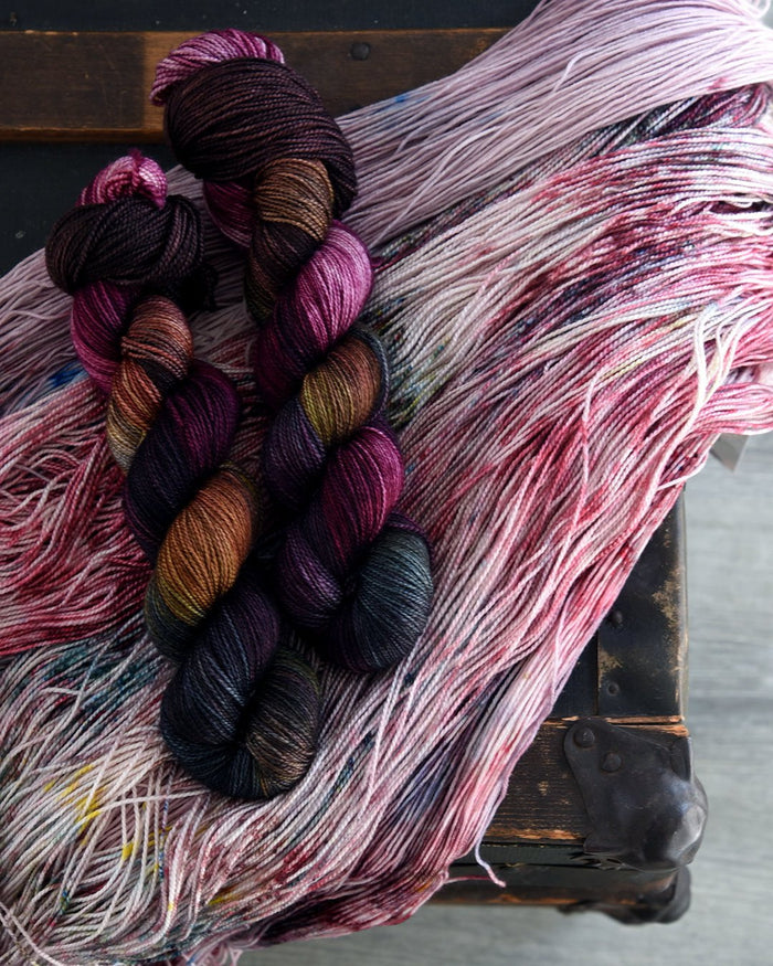 Destination Yarn fingering weight yarn Fall at the Cake
