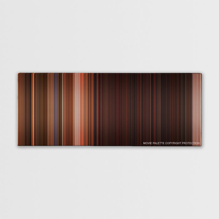 From Dusk Till Dawn color palette canvas print: thousands of thin vertical stripes of color