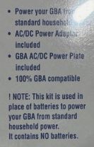 Gameboy Advance Power Cord 3D2 AC Adapter Cable