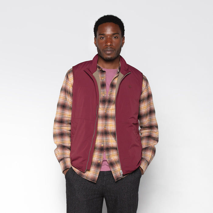Gilet Sans Manches Daytona Ultralight Rouge Merlot Homme SERGE BLANCO