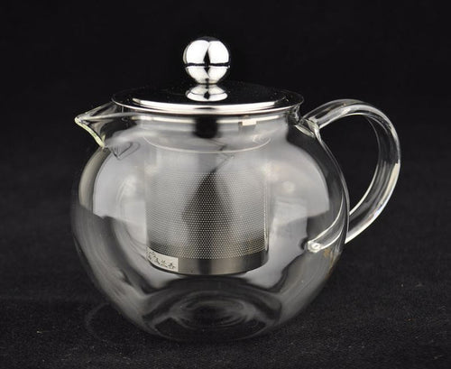 Glass Teapot with Stainless Steel Infuser Core * P-026 400ml | Yunnan Sourcing Tea Shop