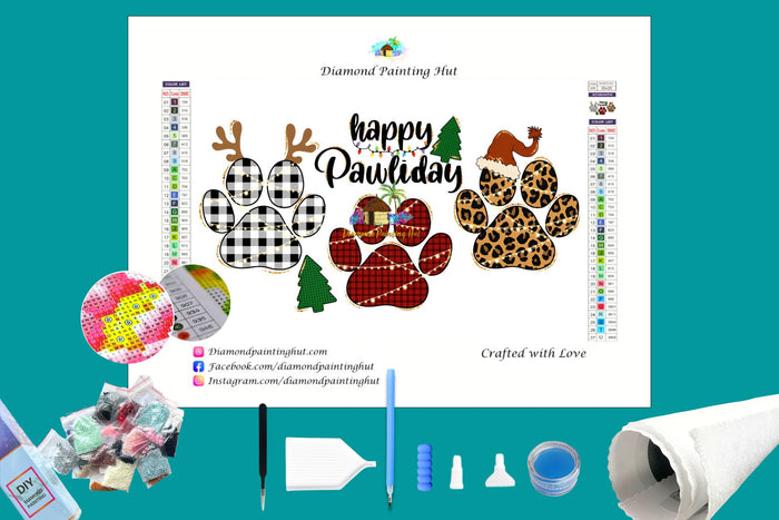 Happy Pawliday Diamond Painting