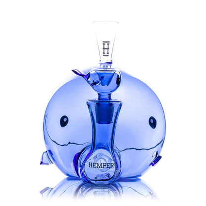 Hemper XL Blue Whale Glass Bong