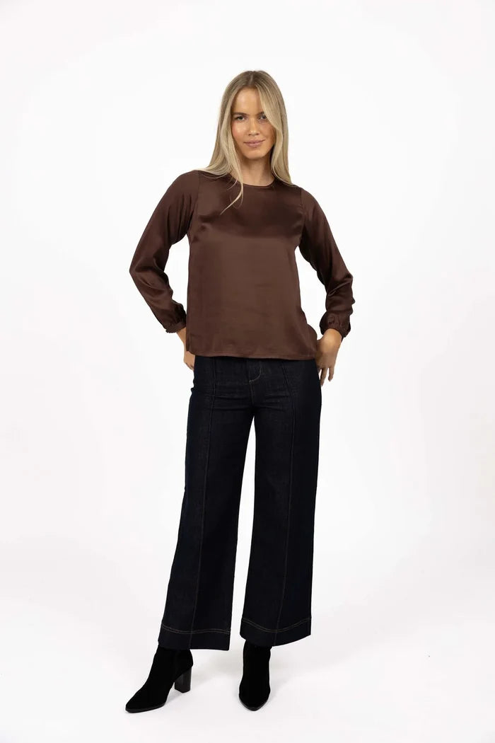 Humidity - Alina Top - Cocoa - HW26150