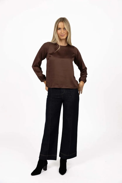 Humidity - Alina Top - Cocoa - HW26150