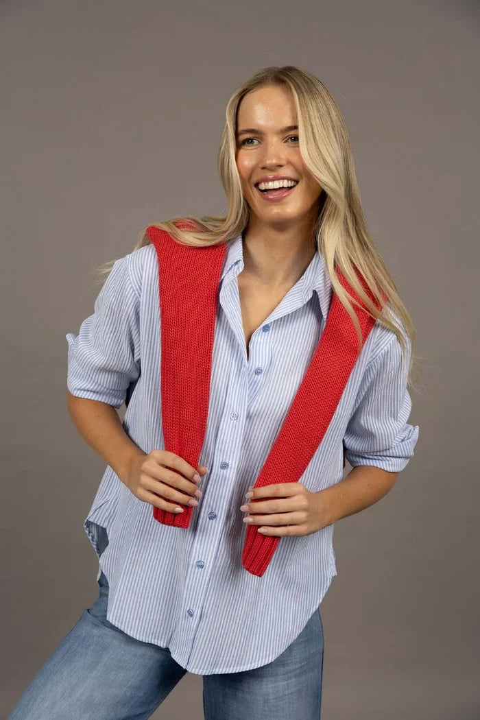 Humidity - Nala Stripe Shirt - Blue Stripe - HW26600