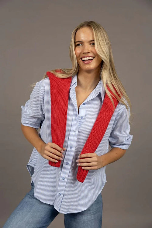 Humidity - Nala Stripe Shirt - Blue Stripe - HW26600
