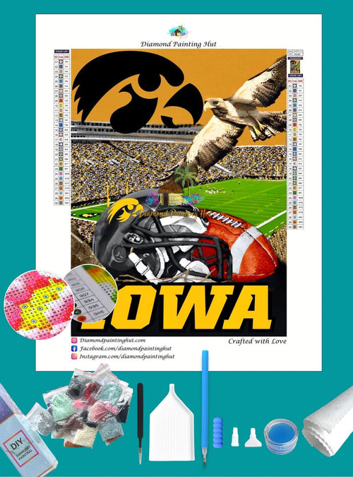 Iowa NCAA Home Diamond Painting