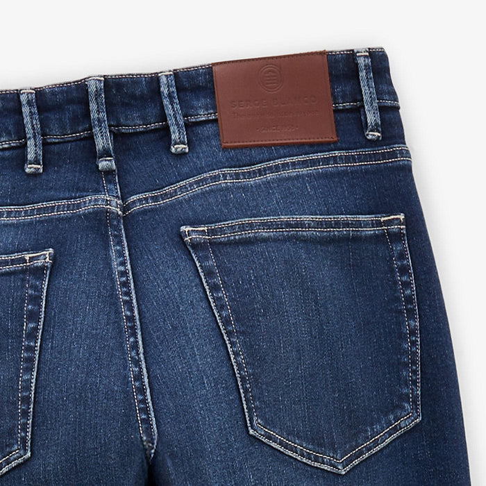 Jean 325 slim powertwist rinse dark blue Homme SERGE BLANCO