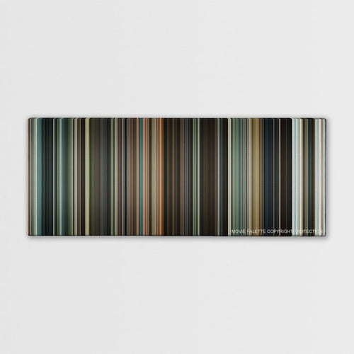 Jumper color palette canvas print: thousands of thin vertical stripes of color