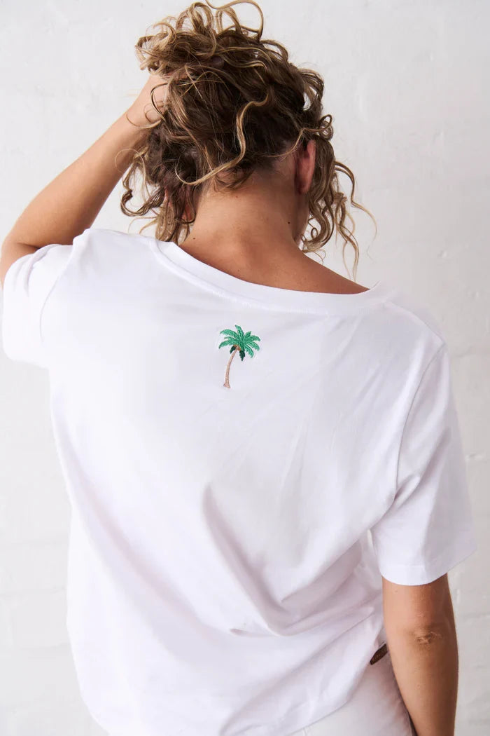Kireina - Victoria Tee - Flamingo - White - KSM250024
