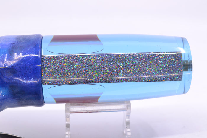 Koya Lures Ice Blue Rainbow Scale Red Eyes Hard Head 14" 10.5oz FT Vinyl Aku Revisited