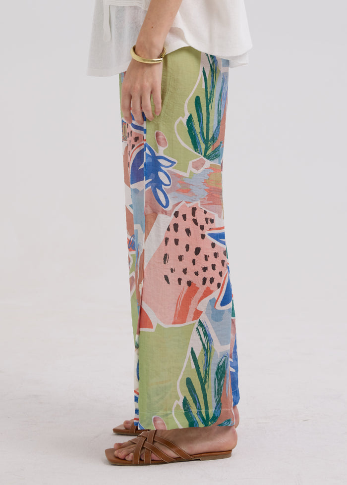 LD & Co - Flowy Pant - Piazza Navona (LC7781)