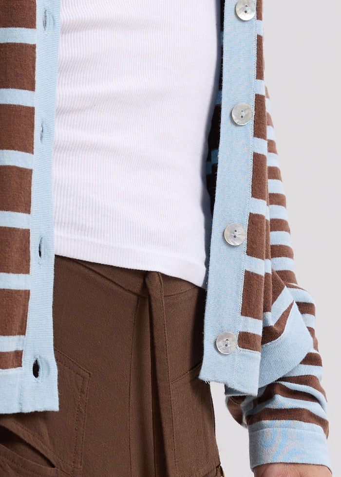 LD & Co. - Multi Stripe Hoodie - Sky (LC7776)