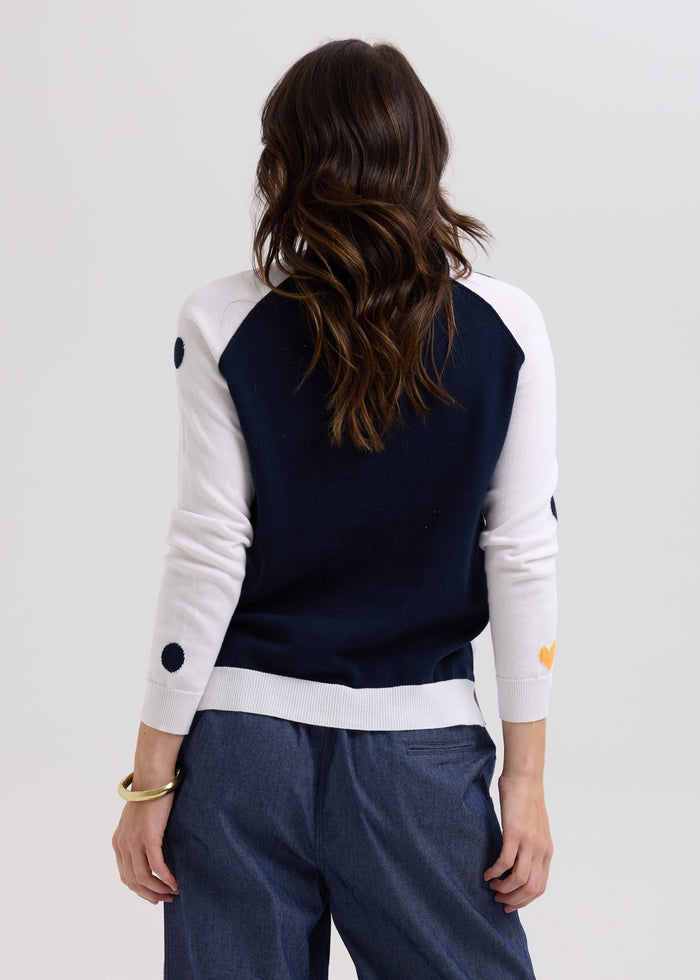 LD & Co - Spot The LOVE Jumper - White (LC7775)