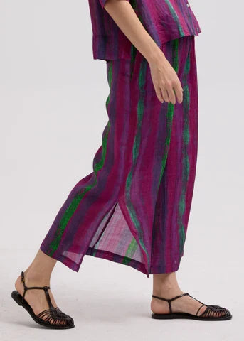 LD&Co - Painted Linen Pant - Magenta - (LC7785)