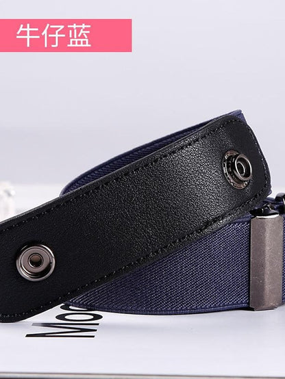 lazy belt unisex all-match elastic jeans seamless invisible belt for Women