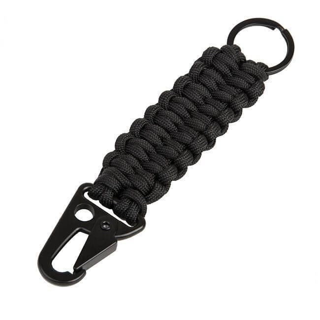 Loops 2i1 Nøglering, Sort Paracord.Sale