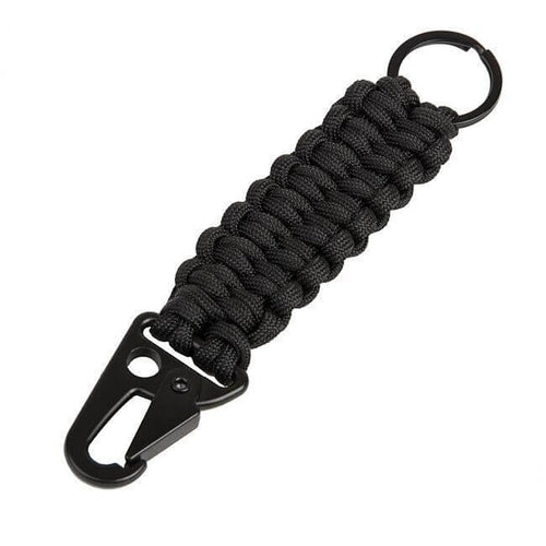 Loops 2i1 Nøglering, Sort Paracord.Sale
