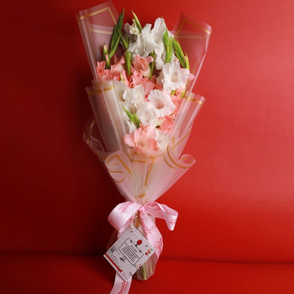 Lotus Cake 2lbs with  Pink Pastel Bouquet - TCS SentimentsExpress
