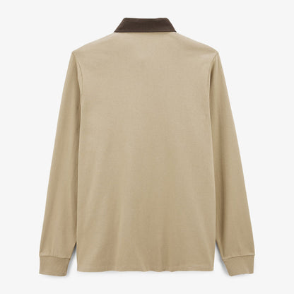Maillot De Rugby Manches Longues En Coton Beige Lupin Homme SERGE BLANCO
